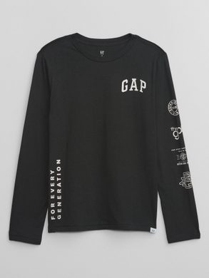 GAP 772392-03 Dětské tričko s logem GAP Černá