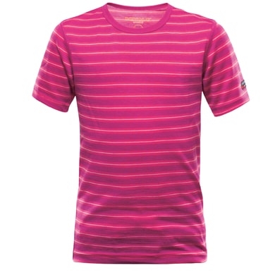 DEVOLD 180-273 512 BREEZE FUCHSIA STRIPES - termo triko