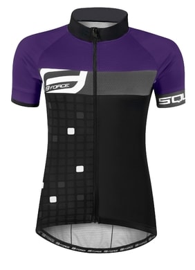 FORCE SQUARE women's neck sleeve, black and purple