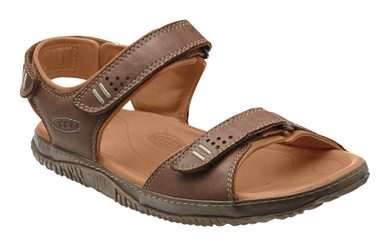 KEEN Hilo Sandal M, earth - pánské kožené sandály výprodej