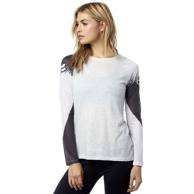 FOX Libra Ls Light Heather Grey - tričko s dlouhým rukávem