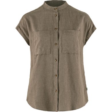 FJÄLLRÄVEN Övik Hemp Shirt SS W Suede Brown