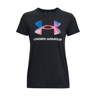 UNDER ARMOUR W SPORTSTYLE LOGO SS-BLK