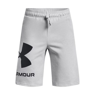 UNDER ARMOUR RIVAL FLEECE LOGO SHORTS, grey