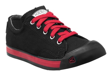 KEEN Coronado Lace black/red - dětské tenisky