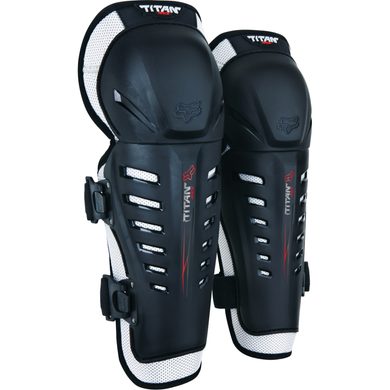 FOX 04274 001 Yth Titan Race Knee/Shin Guards - Kids Shin Guards