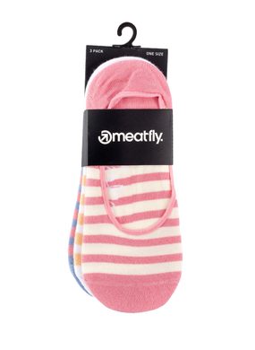 MEATFLY Meatfly Low socks - Triple pack, D/ Big Stripes