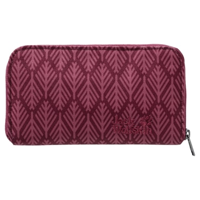 JACK WOLFSKIN CASHERELLA garnet red geometric leaves