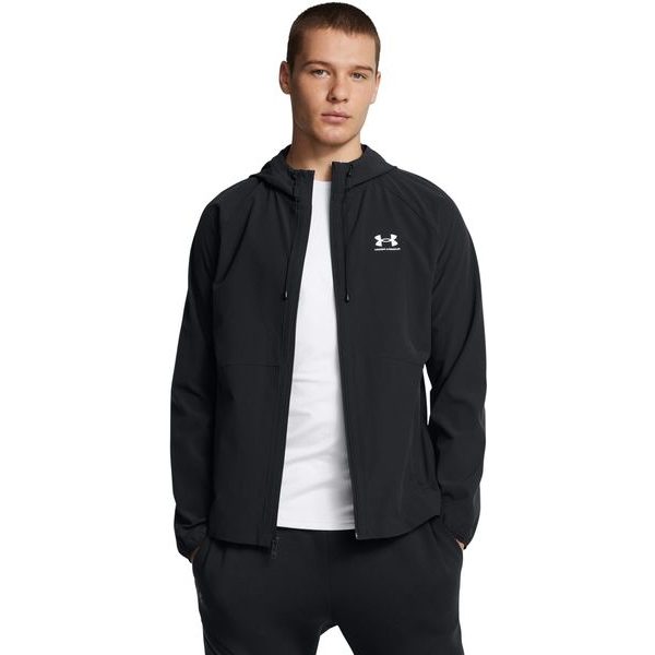 UA Stretch Wvn WindbreakerEU-BLK, černá