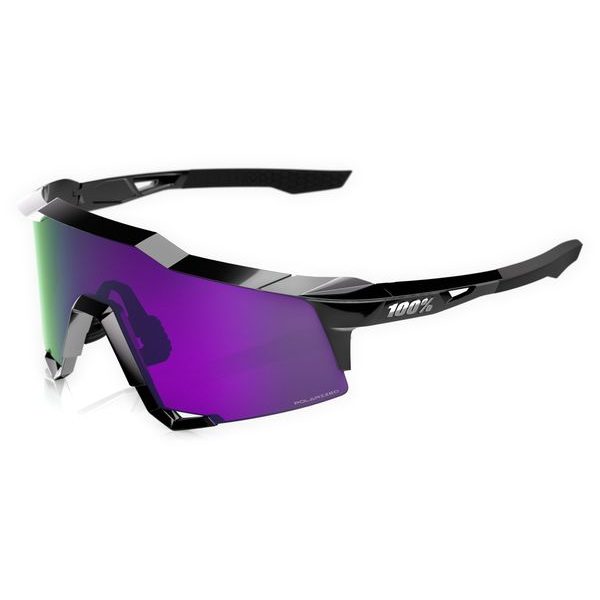 SPEEDCRAFT - Polished Black - HiPER Polarized Lavender Mirror