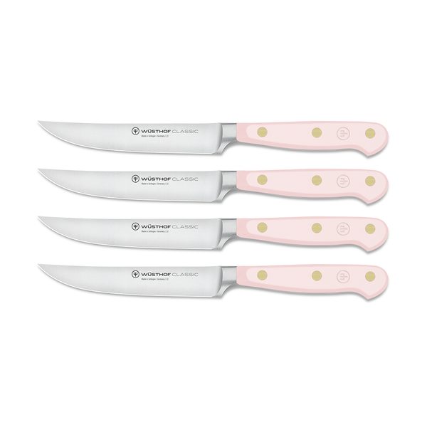 Sada 4 nožů na steaky Classic Colour 12 cm Pink Himalayan Salt