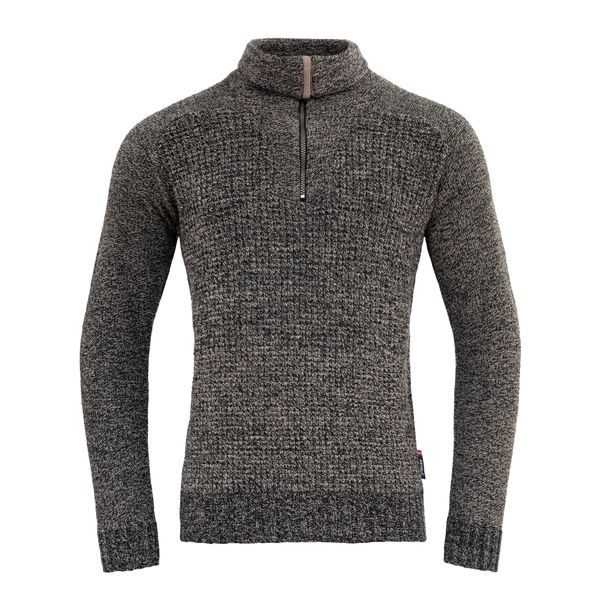 Bispen Wool Zip Neck, Ink