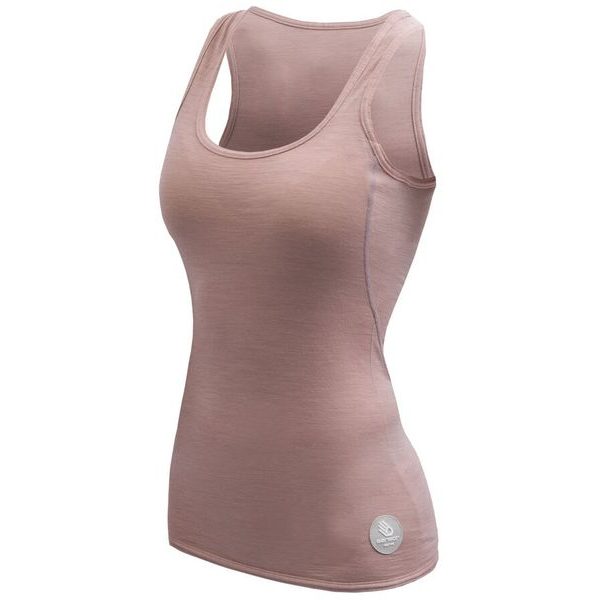 MERINO AIR dámské triko bez rukávu dusty pink