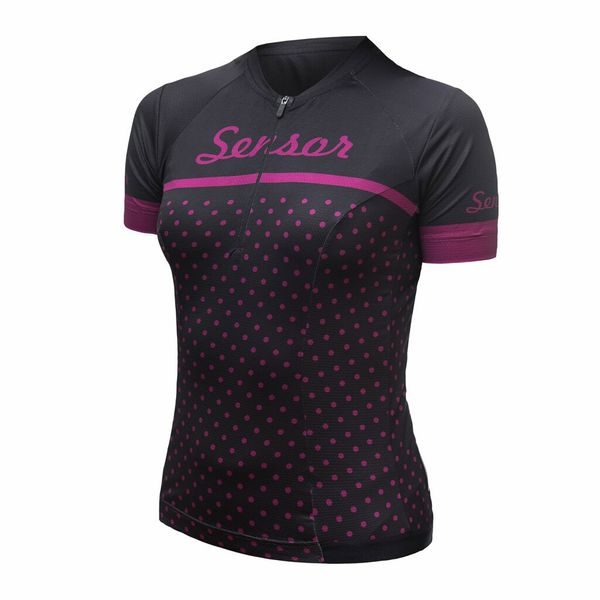 CYKLO TOUR dámský dres kr.rukáv, black dots