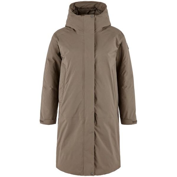 Övik GTX Padded Parka W Suede Brown