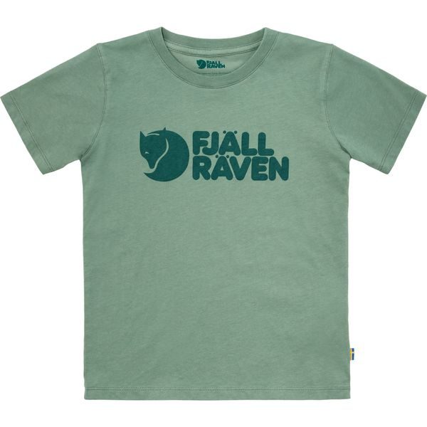 Kids Fjällräven Logo T-shirt Patina Green