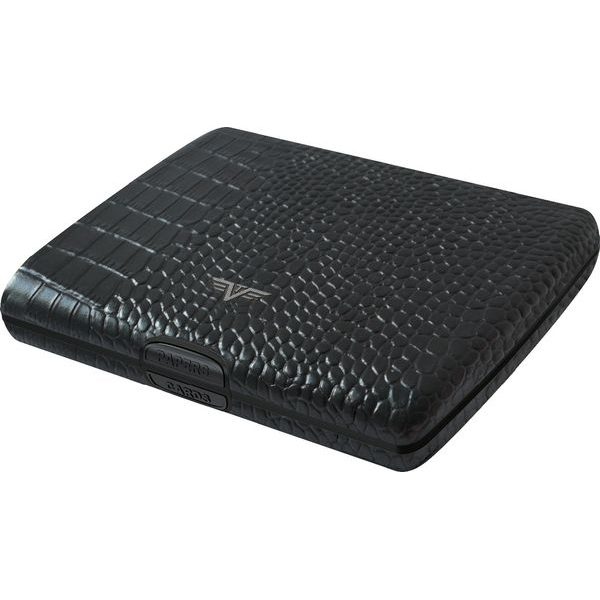 Papers & Cards RAY - leather Croco Black