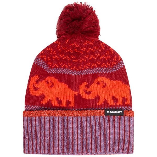 Mammut Retro Beanie Kids dark mammut red-paloja