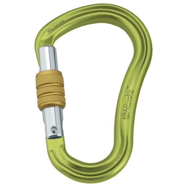 Carabiner HMS Magnum Screw, Světle zelená