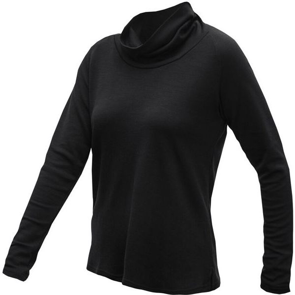 MERINO BLEND dámské triko dl.rukáv rolák černá
