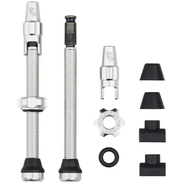 Tubeless Valve Stem Kit Clik Valve 60mm raw silver
