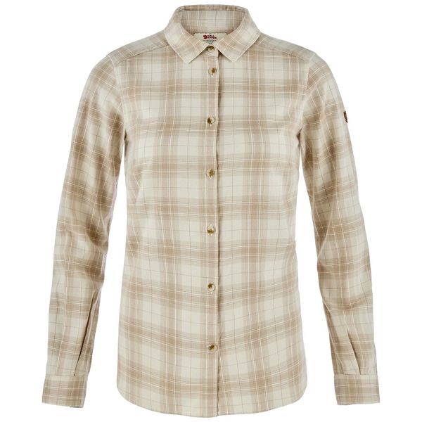 Övik Classic Flannel Shirt W Mais Yellow-Fossil