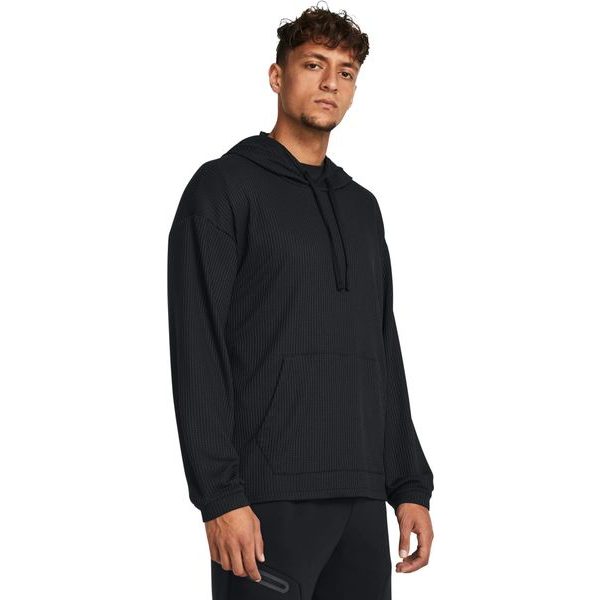 UA Rival Waffle Hoodie-BLK