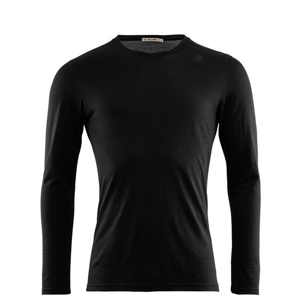 LightWool Undershirt Long Sleeve, M Jet Black
