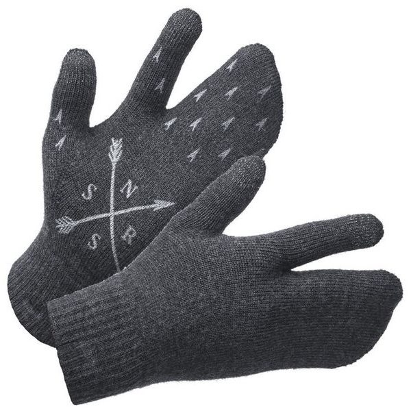 RUKAVICE MERINO LOBSTER tmavě šedá