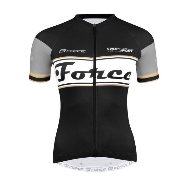 RETRO UNI kr. rukáv, černo-zlatý