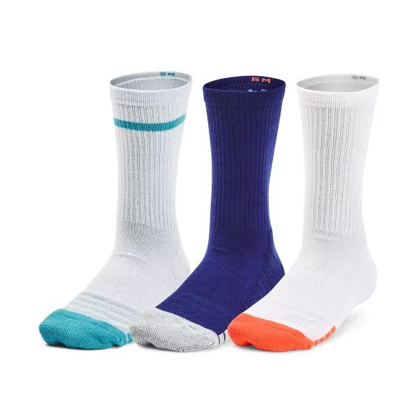 UA Heatgear 3pk Crew Yth Blue