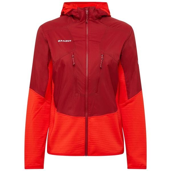 Aenergy ML Hybrid Hooded Jacket Women dark mammut red-mammut red