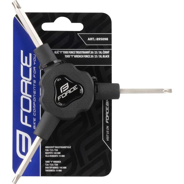 Y torx F trojstranný T20/ T25/ T30 černý