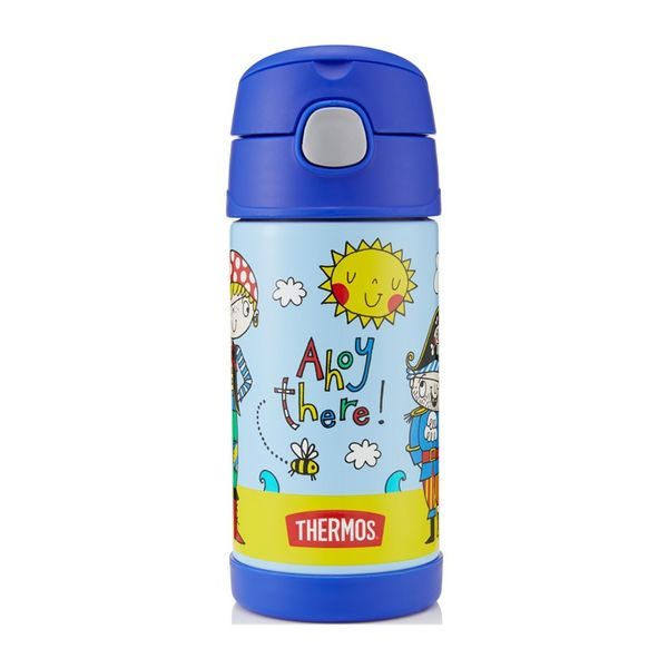 Dětská termoska s brčkem 355 ml pirát