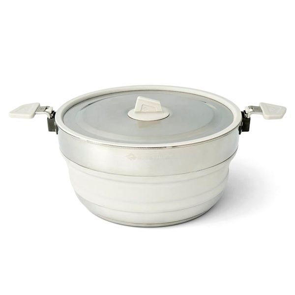 Detour Stainless Steel Collapsible Pot - 5L, Moonstruck Grey