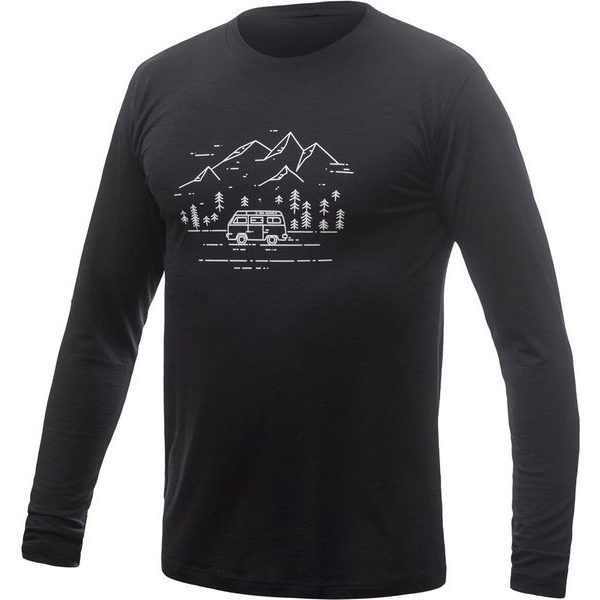 MERINO ACTIVE PT VAN LIFE pánské triko dl.rukáv černá