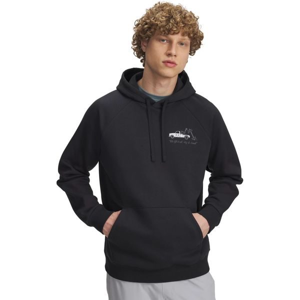 UA Rival Fleece HBR Logo HD-BLK