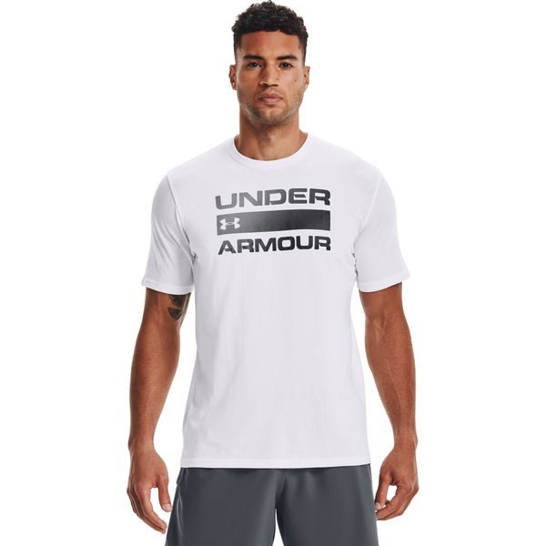 UA TEAM ISSUE WORDMARK SS, White