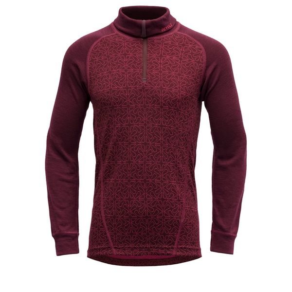 Duo Active Merino Zip Neck Jr Port