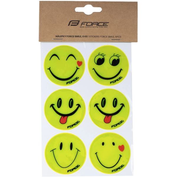 SMILE, žluté, 6 ks