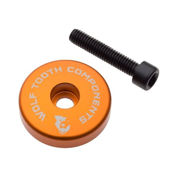 ULTRALIGHT STEM CAP oranžová + 5mm spacer