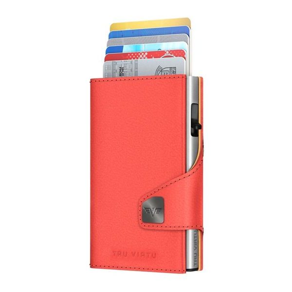 Wallet Click & Slide - vegan Bio Apple Coral