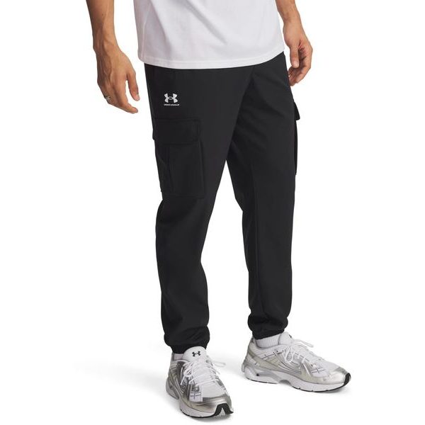 UA Vibe Woven Cargo Pants-BLK