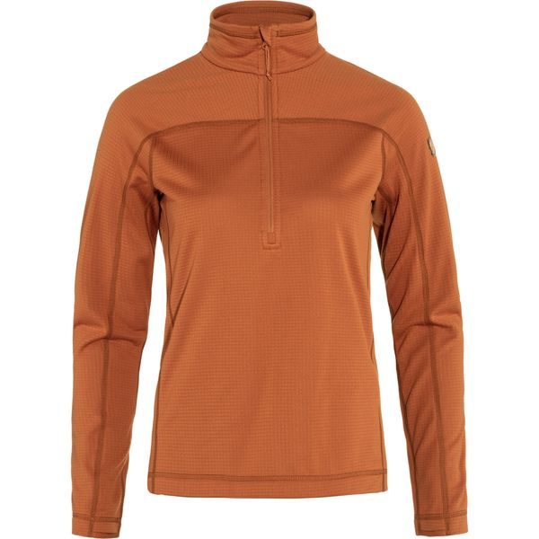 Abisko Lite Fleece Half Zip W Terracotta Brown