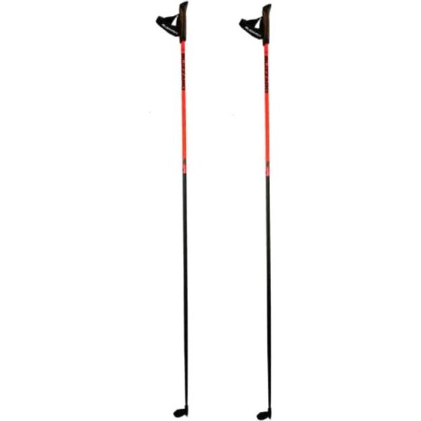 XC Racing carbon poles, black/orange