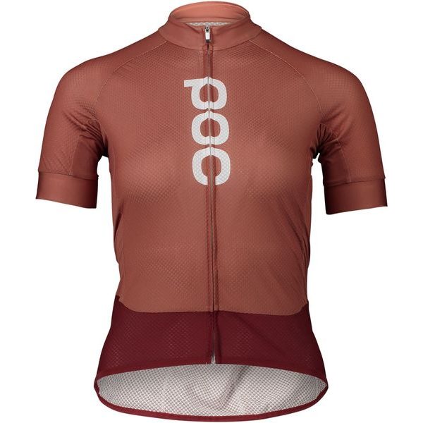 W's Essential Road Logo Jersey Himalayan Salt/Garnet Red