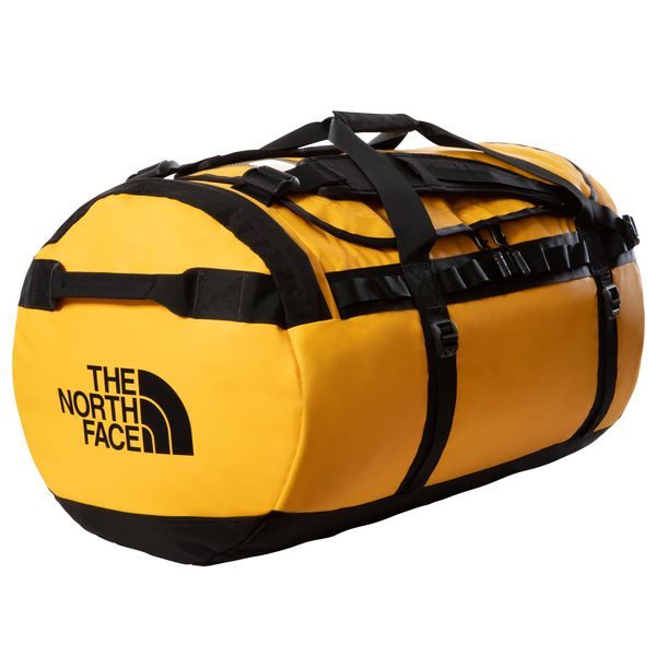 BASE CAMP DUFFEL L, 95L SUMMIT GOLD/TNF BLACK