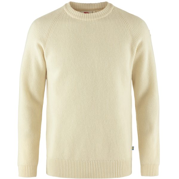 Övik Rib Sweater M, Chalk White