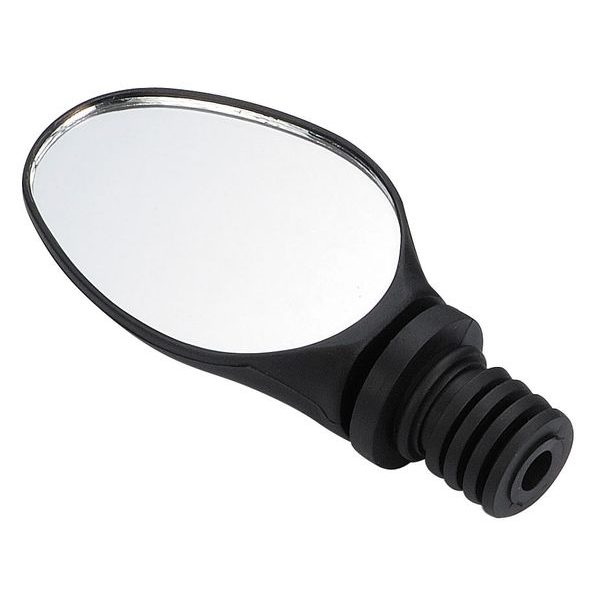 zrcátko plastové do řidítek, černé