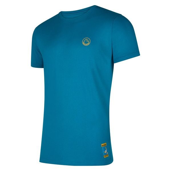 Climbing on the Moon T-Shirt M Turchese/Giallo